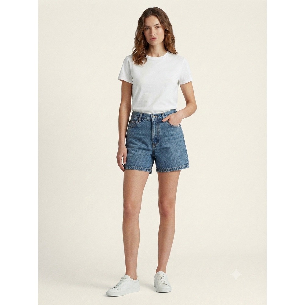 VTG Lauren Jeans Co Ralph Lauren‎ Shorts High Rise 90's Denim Med Wash Women's 8